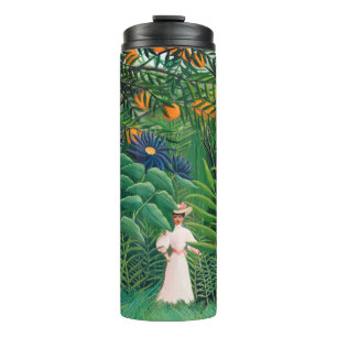 Garrafa Térmica Henri Rousseau - Mulher Caminhando numa Floresta E