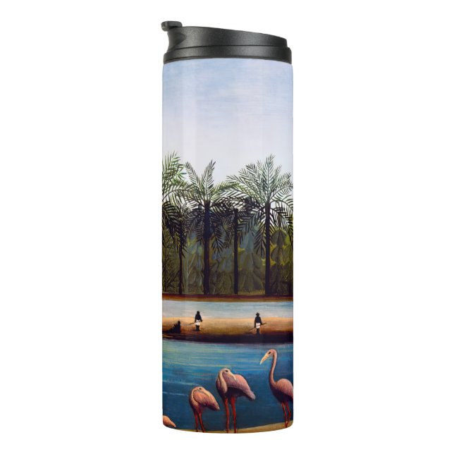 Garrafa Térmica Henri Rousseau - Os Flamingos (Rotação à direita)
