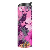 Hibisco Rosa Tropical - Design Floral Folha