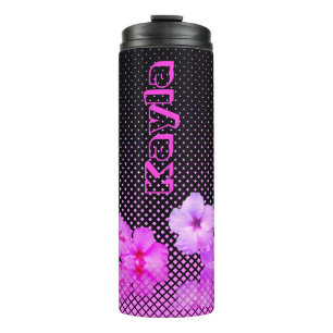 Garrafa Térmica Hibiscus Rosa-Quente Personalizado