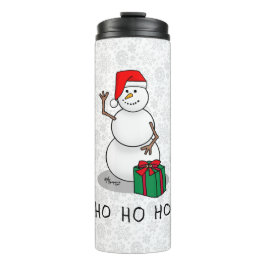 Garrafa Térmica Ho Ho Feliz Papais noeis de Natal Bonito Snowman