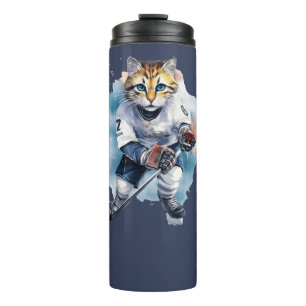 Garrafa Térmica Hockey com Gato Puramente Legal