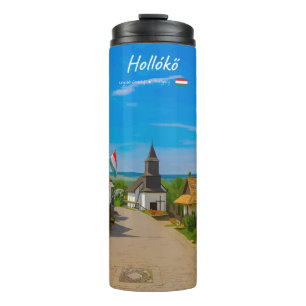 Garrafa Térmica Hollókő, Hungria - Rua da Aldeia Histórica