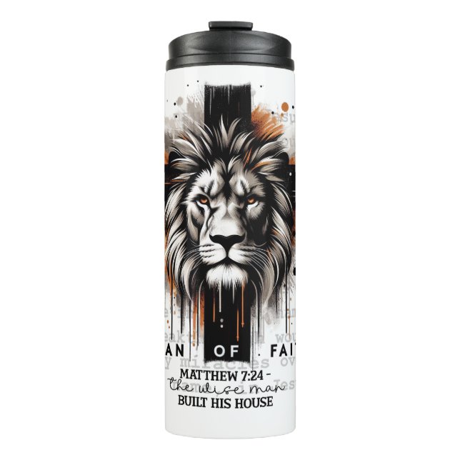 Garrafa Térmica Homem de Fé (Frente)