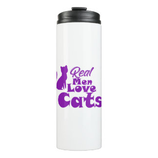 Garrafa Térmica Homens de Verdade Amam Gatos – Presentes para Home