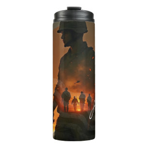 Garrafa Térmica Honra o Faleno - Lembre-se do Sacrifício