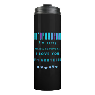 Garrafa Térmica Ho'oponopono Healing Mantra - Azul Claro Espiritua