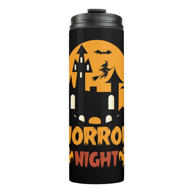 Garrafa Térmica Horror Night Halloween (Frente)