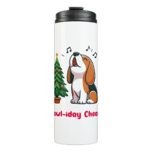Garrafa Térmica Howl-Friday Cheer Beagle Com Desenho De Árvore De 