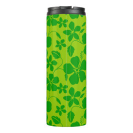 GARRAFA TÉRMICA HULA HAVAIANA (HIBISCO) LIMÃO VERDE