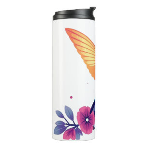 Garrafa Térmica Hummingbird e Floral