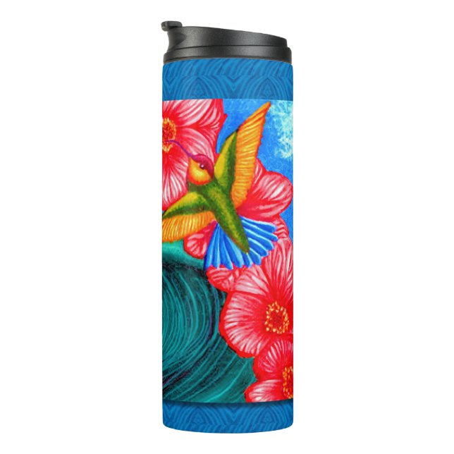 Garrafa Térmica Hummingbird Ocean (Rotação à direita)