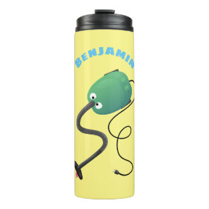 Garrafa Térmica Humor de desenho animado de aspirador