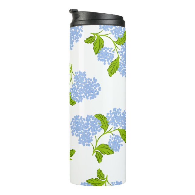 Garrafa Térmica Hydrangea Thermal Tumbler Azul (Rotação à direita)