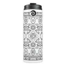 Hypno Spiral Bandana Tumbler Viagem Térmico