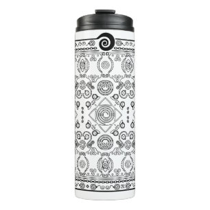 Garrafa Térmica Hypno Spiral Bandana Tumbler Viagem Térmico