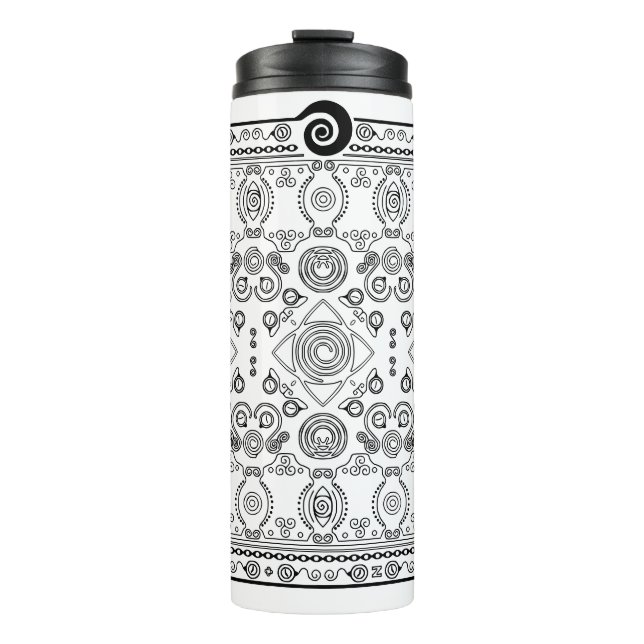 Garrafa Térmica Hypno Spiral Bandana Tumbler Viagem Térmico (Frente)