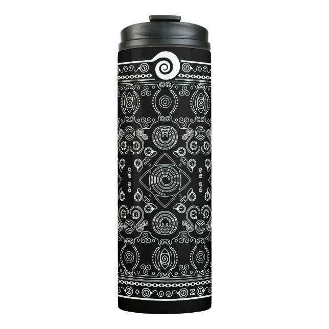 Garrafa Térmica Hypno Spiral Bandana Tumbler Viagem Térmico (Frente)