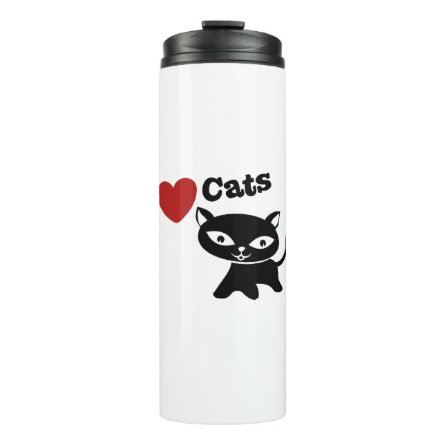 Garrafa Térmica I love cats (Frente)