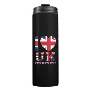 Garrafa Térmica I Love United Kingdom-Uk-United Kingdom-England