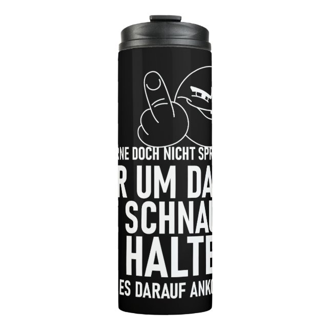 GARRAFA TÉRMICA  ICH LERNE DOCH NICHT SPRECHEN (Frente)