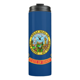 Garrafa Térmica Idaho Flag: Estado Gem, América Mountain West