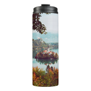 Garrafa Térmica Igreja da Assunção no lago Bled Eslovênia