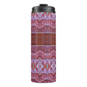 Garrafa Térmica Ikat Folha de Bronze