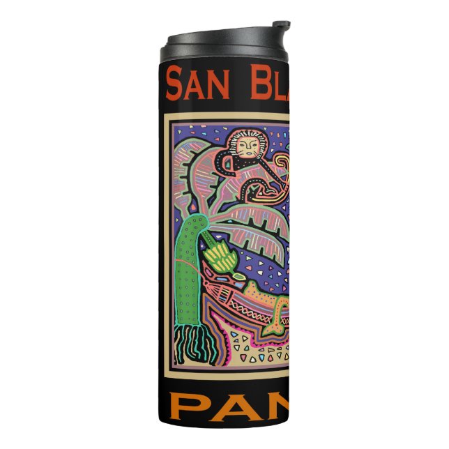 Garrafa Térmica Ilhas San Blas Panamá Mola (Giro à esquerda)