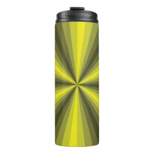 Garrafa Térmica Illusão óptica - Tumbler térmico amarelo