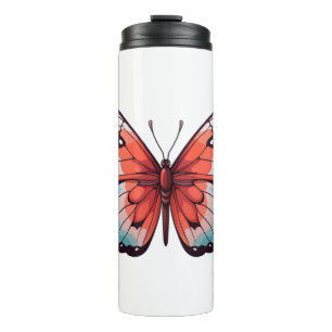 Garrafa Térmica Ilustração da borboleta de desenho animado
