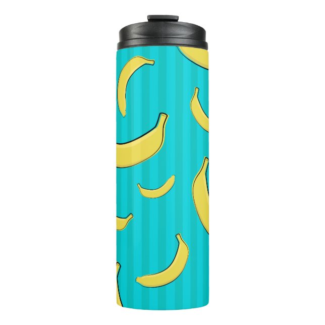 Garrafa Térmica Ilustração de Banana (Frente)