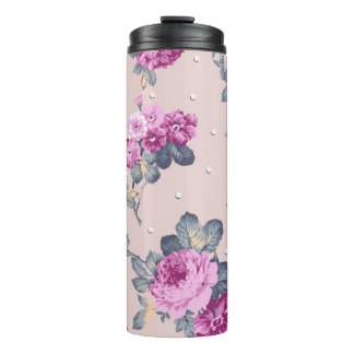 Garrafa Térmica ilustração de design de flores bonitas, arte, patê