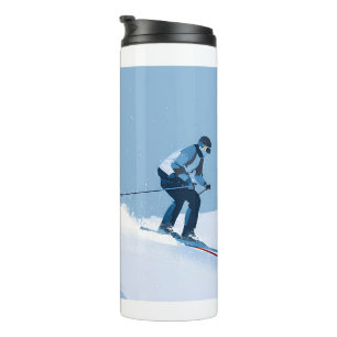 Garrafa Térmica ilustração de esportes de inverno
