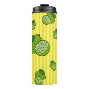 Garrafa Térmica Ilustração de limões