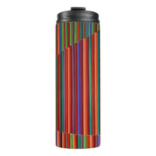 Garrafa Térmica Ilustração distribuída multicolorida