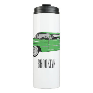 Garrafa Térmica Ilustração do desenho animado Classic car 1959