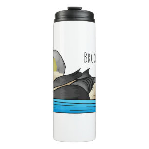 Garrafa Térmica ilustração do desenho do Rei Eider
