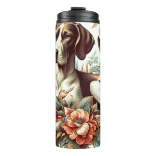 Garrafa Térmica Ilustração Vintage Braque Français