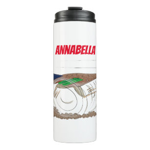 Garrafa Térmica Imagem engraçada de desenho animado de pássaros