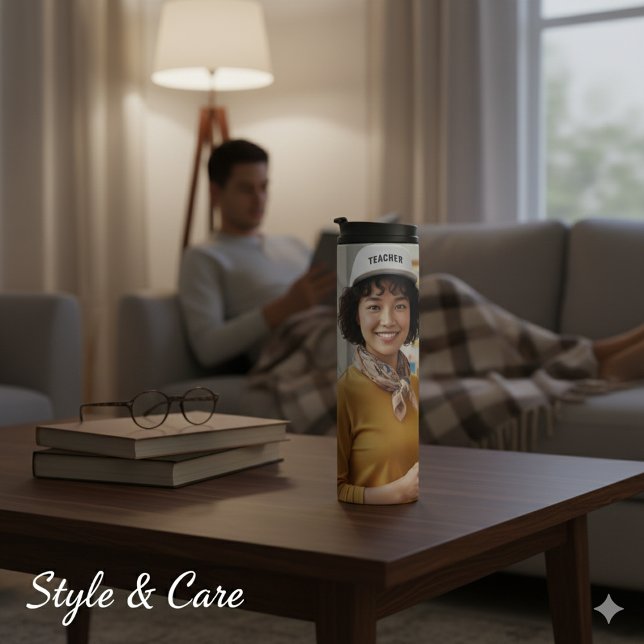 Garrafa Térmica Imagem Moderna Personalizada Isolada (Personalized Modern Image Insulated Thermal Tumbler)