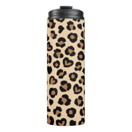 Garrafa Térmica Impressão Animal, Leopardo Castanho, Manchas de Ch