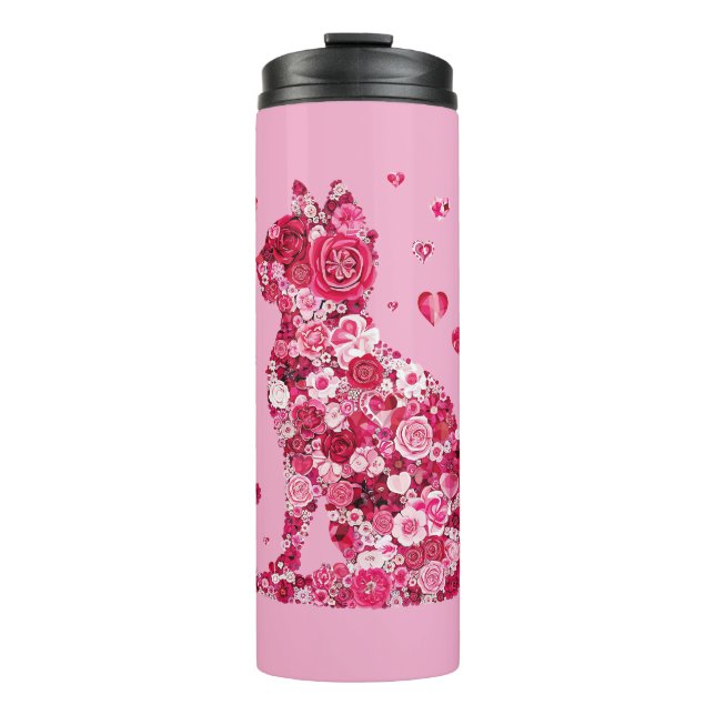 Garrafa Térmica Impressão de Canvas de  de Silhouette ArtFaux de C (Frente)