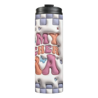 Garrafa Térmica In My Teacher Era Puffy 3D 16oz Thermal Cup