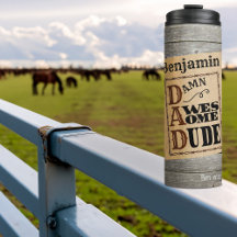 Incrível Cara Ocidental Nome Personalizado Conheci