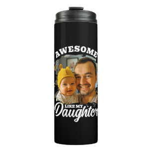 Garrafa Térmica Incrível Como Minha Filha Foto Personalizada do Pa
