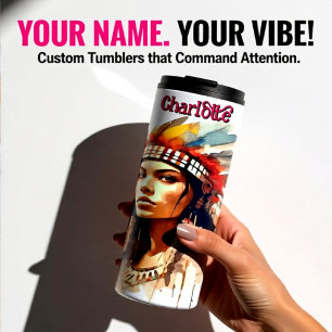 Garrafa Térmica Índia impressionante: Aguarela Sepia Warbon