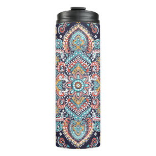 Garrafa Térmica Indian Paisley: Padrão Étnico de Mandala