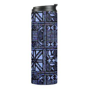 Garrafa Térmica Indigo Batik Quilt - Azul