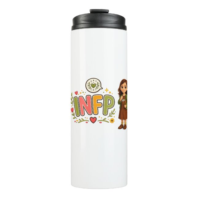 Garrafa Térmica INFP — A Sonhadora Criativa (Frente)